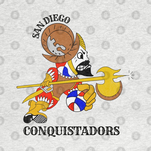 Defunct San Diego Conquistadors ABA Basketball by LocalZonly